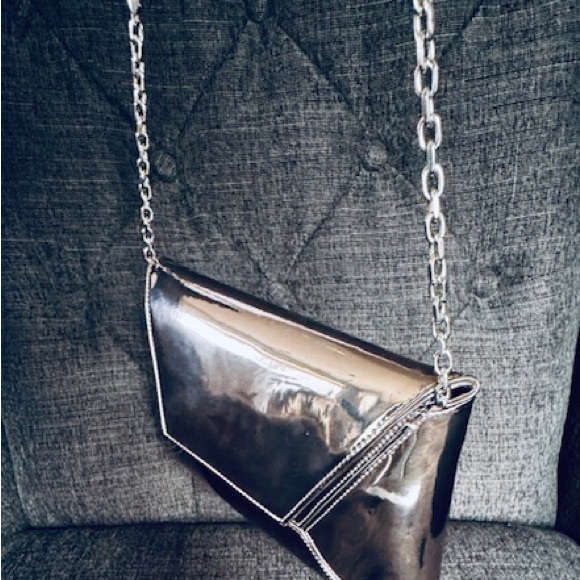 Stuart Weitzman Pewter Glass Clutch - Picture 3 of 11